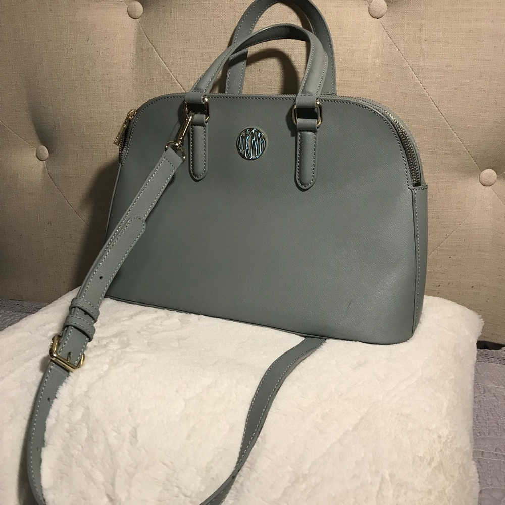 DKNY mint green versatile purse